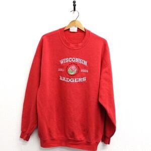 Vintage University of Wisconsin Badgers Rose Bowl 2000 Sweatshirt XL